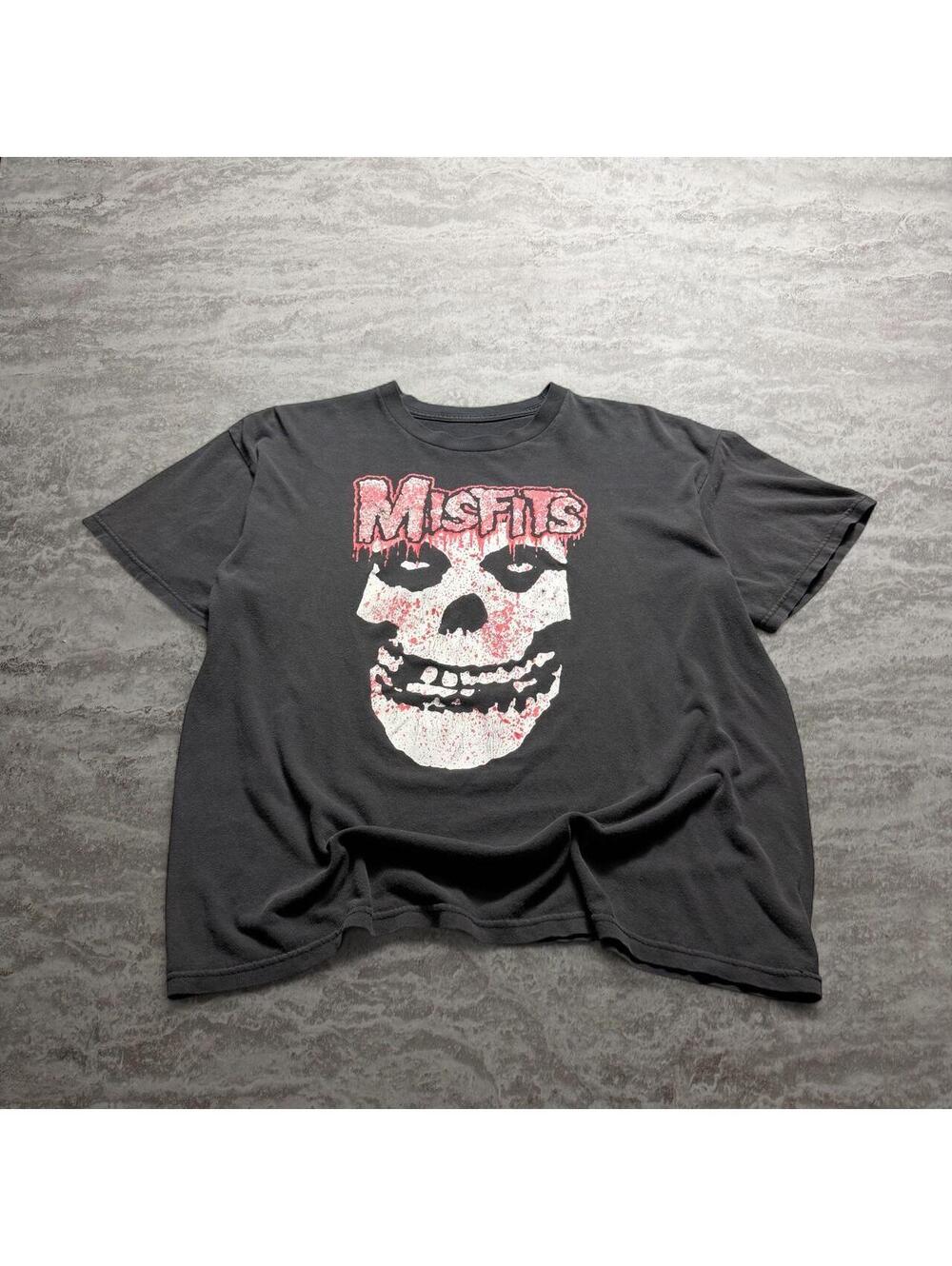 Misfits Fiend Skull Graphic Band T-Shirt Black Fits L